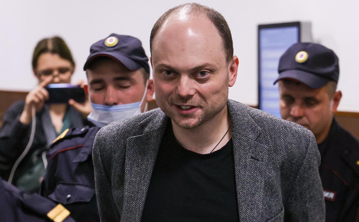 Russian opposition politician Kara-Murza was sentenced to 25 years